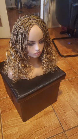 Short micro individual braids