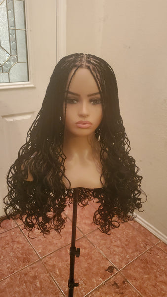Black braided wig